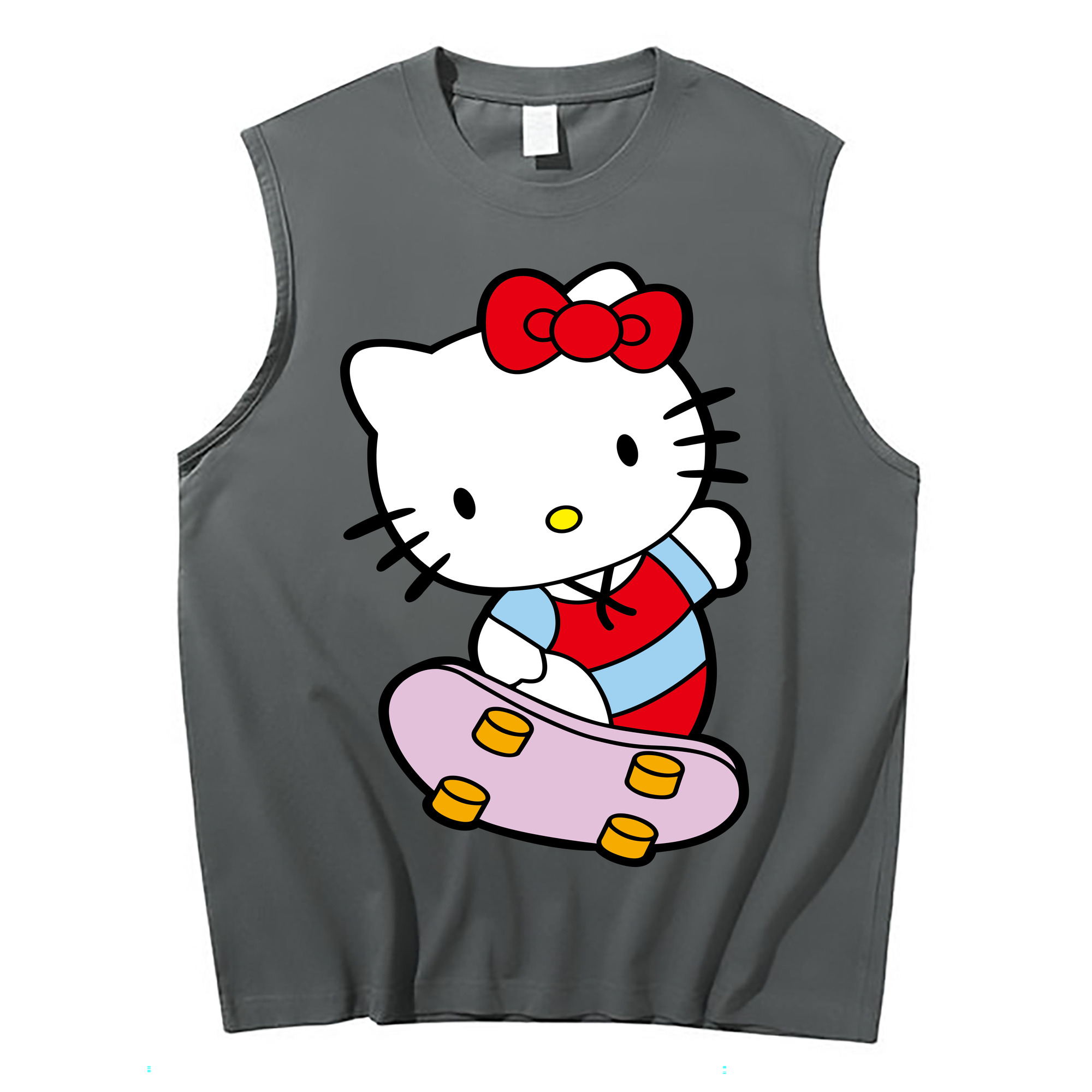 （画像用） Hello Kitty ハローキティ コットン100％タンクトップ（フロントプリント）